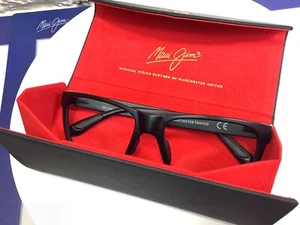 Lunettes de soleil Manchester United Maui Jim Red Sands 432N-35UTD noir mat avec étui - Photo 1/6