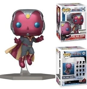 Funko Pop Marvel Civil War Build A Scene Vision Amazon Exclusive W/ protector - Picture 1 of 1