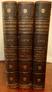 1876 Masterpieces of Centennial International Exhibition (Philadelphia) 3V LTHR - Picture 1 of 24