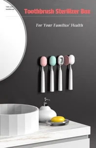 UV-C Toothbrush Sterilizer Portable Brush Cover, Holder, and Travel Case for All - Picture 1 of 12