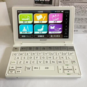 ✨Excellent ✨ Sharp Brain PW-SH2-W Electronic Japanese English Dictionary White - Picture 1 of 16