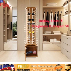 Sunglass Stand Rotating Retail Rotating Optical Frame Display Case Showcase - Picture 1 of 14