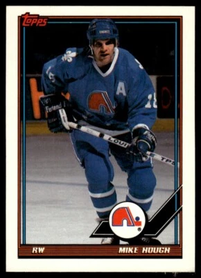 1991-92 Topps #113 Mike Hough Quebec Nordiques - Image 1 of 2