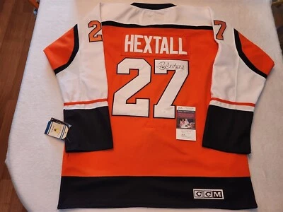RON HEXTALL signed FLYERS custom jersey JSA COA SIZE XL - Image 1 of 4