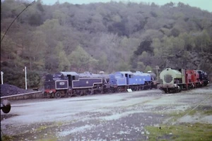 FAIRBURN CLASS Steam Locomotives, HAVERTHWAITE, Cumbria - Original 35mm SLIDE - Foto 1 di 2
