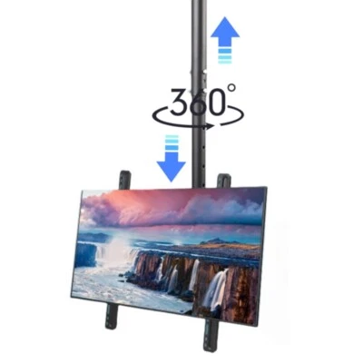 PETOUR TV Deckenhalterung Fernseher Deckenhalter Schwenkbar Neigbar Für 32"-75" Monitor