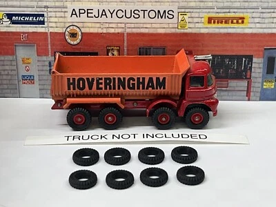 8  new tires for  matchbox SERIES KING SIZE K-1 HOVERINGHAM TIPPER - Image 1 of 3
