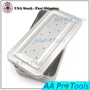 SCATOLA Strumenti Traforati 25x12x5CM Acciaio Inox Strumenti Chirurgici - Foto 1 di 2