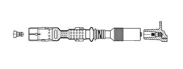 BREMI Ignition Cable For MERCEDES CHRYSLER PUCH Viano Vito Mixto 1121500618 - Image 1 of 1