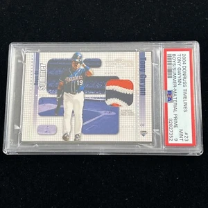 2004 DONRUSS TIMELINES TONY GWYNN BOYS OF SUMMER MATERIAL PRIME /100 PSA 9 POP 2 - Picture 1 of 7