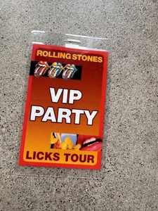 Rolling Stones 2002 Laminated Backstage Pass Licks Tour VIP Authentic Perri - Picture 1 of 2