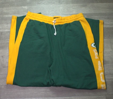 Green Bay Packers Mens NFL Equipment Training Fleece Sweat Pants 2XL Cover