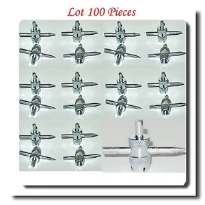 100 Pieces 4 Way Tire Valve Stem Core  Installer / Remover Tire Repair Tool - Picture 1 of 2