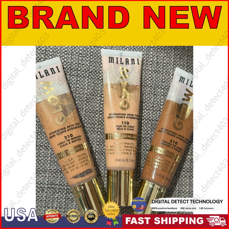 - Milani Glow Hydrating Skin Tint -1 FL Oz 210 Light to Medium