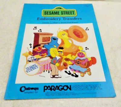 Sesame Street Embroidery Transfers No 2100 Paragon Needlecraft 1983 Booklet - Image 1 of 4