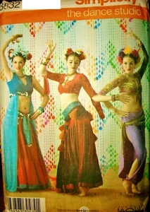 Miss Simplicity 3832 UC Costume Pattern Belly Dance Harem Gypsy Size 6-8-10-12 - Picture 1 of 2