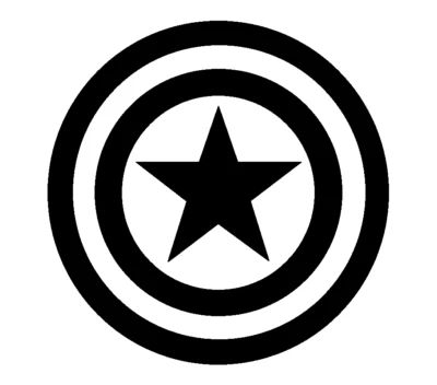 Logotipo Capitão América vinil decalque janela laptop qualquer tamanho qualquer cor - Imagem 1 de 3