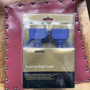 SCART Lead Cable TV Dvd FULLY WIRED 21 Pin Long 1 Meter - Picture 1 of 3