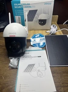 Security Camera W/solar Wireless Outdoor, 2K Night Vision,Spotlight, Pan Tilt - Picture 1 of 6