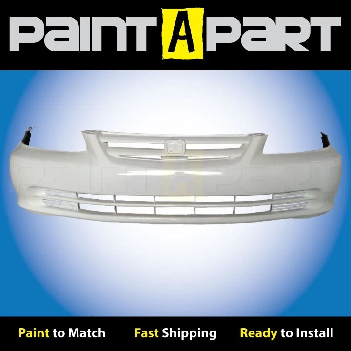 Fits:2001 2002 Honda Accord Sedan Front Bumper Painted NH578 Taffeta White Foto 1 de 4