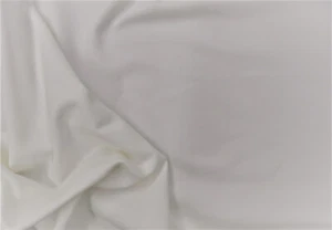 Fabric Microfiber Dryline Spandex 4 way Stretch White D205 - Picture 1 of 1