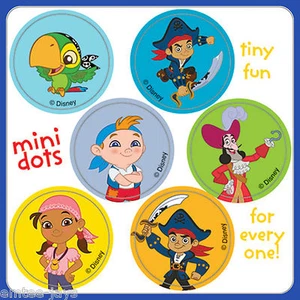 Jake and the Neverland Pirates Stickers - 48 Dots - Birthday Party Favours Loot - Picture 1 of 1