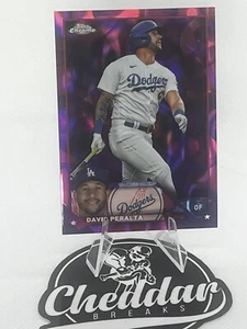 David Peralta 2023 Topps Chrome Purple Magenta Lava Dodgers /299 Q2469 - Bild 1 von 2