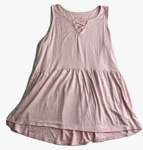 Art Class Shirt Girl XL 14/16 Light Pink Sleeveless Rayon Blend - Picture 1 of 8