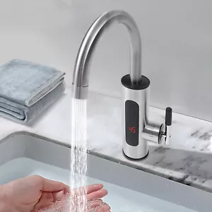 3000W Electric Heating Faucet Countertop Rotation Instant Heating Water Faucet - Picture 1 of 17