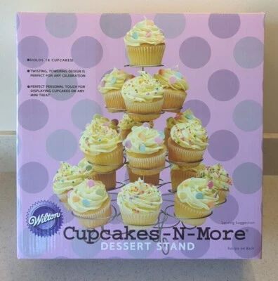 Wilton 18 Cupcakes-N-More Soporte de Postre Alambre Decoración Fiestas Nuevo Foto 1 de 4