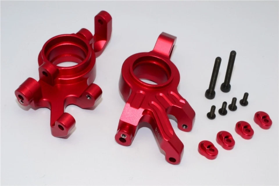 TRAXXAS X-MAXX 7076 GPM RED ALUMINUM FRONT KNUCKLE ARMS TXM021 - Image 1 of 3