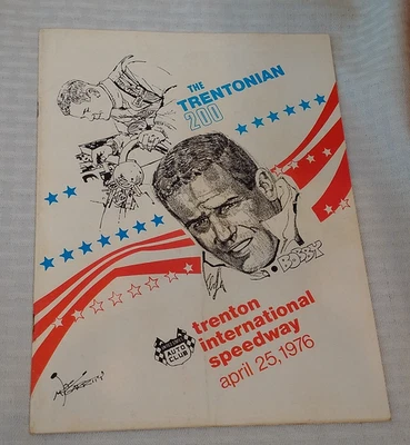 Vintage 1976 TRENTONIAN 200 USAC Indy Car Race Program IRL Bobby Unser Trenton - Image 1 of 3