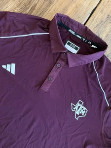 Adidas Texas A&M Aggies Player & Coaches Issued AEROREADY Polo SEC Gr. 2XL - Bild 1 von 8