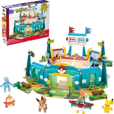 MEGA Pokémon Building Toys Set Training Stadium with 1101 Pieces, 5 Poseable Cha - Image 1 of 4
