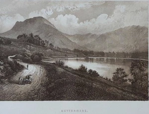 Impresión Buttermere Lake District 1895. Antiguo. Para enmarcar. Cumbria. English Lake - Imagen 1 de 5