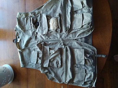 Colete de pesca Columbia bolsos de carga bronzeados FM1280 L/XL - Imagem 1 de 4