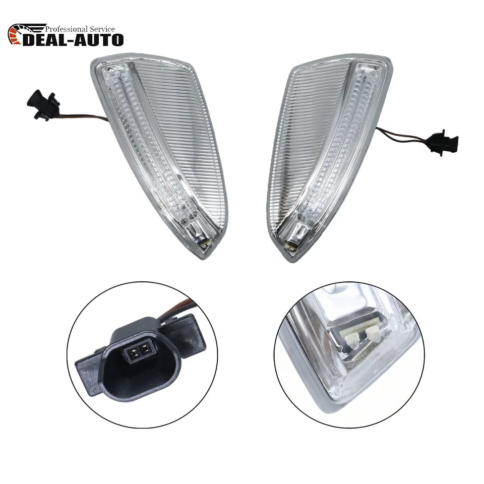 NEW For Mercedes GL550 GL450 GL350 GL320 LH+RH Mirror Turn Signal Lamp Light US - Imagem 1 de 4