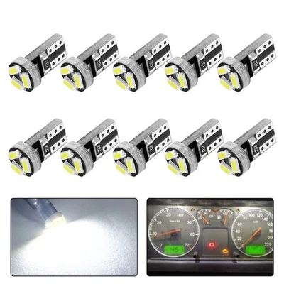 6000K 800LM Dashboard Bulb Dashboard Dashboard Bulb 12V DC ABS T5 White Light - Image 1 of 4