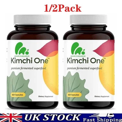 2x Kimchi Powder 60 Capsules Probiotics, Enzymes Supplements, Digestive Support.