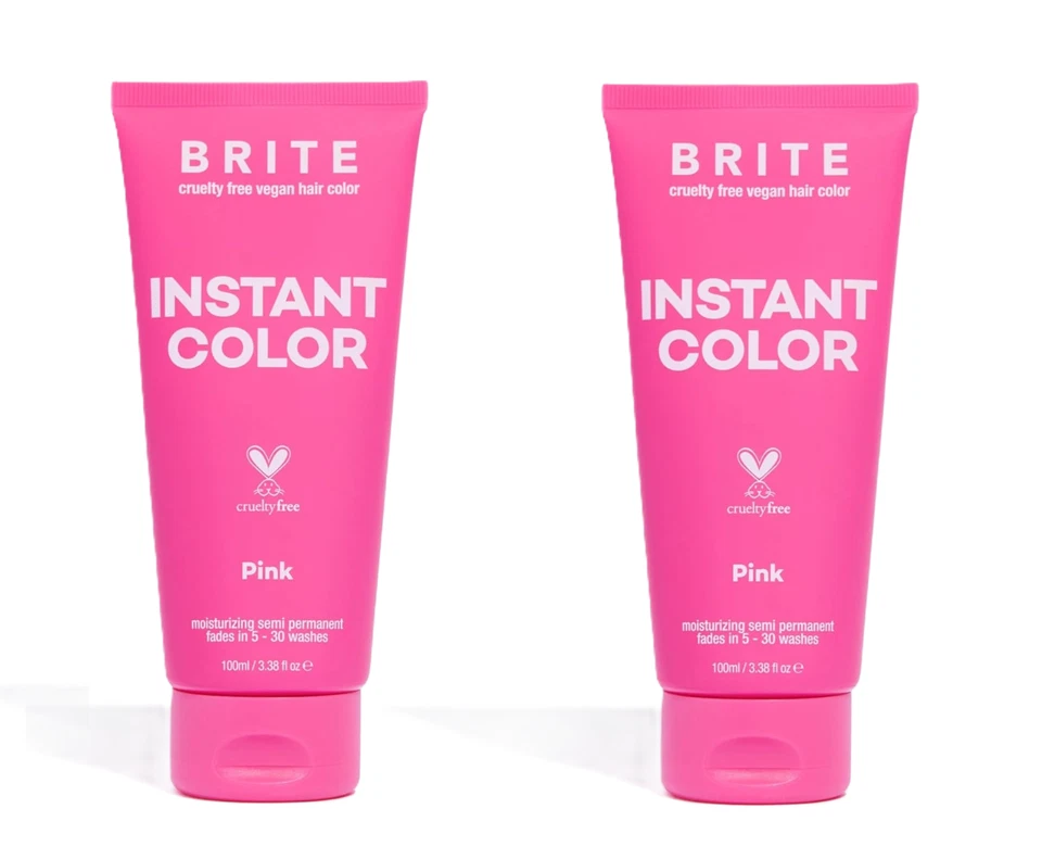 Paquete de 2 - Cabello Semi Permanente BRITE Color Instantáneo Rosa 3.38 OZ Foto 1 de 1
