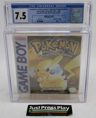 Pokemon: Yellow Version Nintendo GB Fact. Sealed No Rating US Ver. CGC 7.5 A+ - image 1 of 4