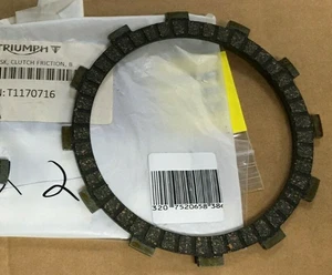 Triumph OEM Clutch Friction B Disc  Daytona Speed Triple Sprint Tiger T1170716 - Picture 1 of 1