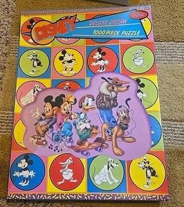 Vintage Jaymar Disney Friends Then and Now 1000 Piece Puzzle 2424 - Picture 1 of 3