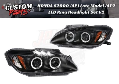 HONDA S2000 AP1 Late Model AP2 LED Ring Headlight LH RH Set V2 JDM Japan - Image 1 of 4