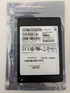Netapp 7.68 TB SAS Samsung PM1643 2.5" SSD (MZILT7T6HMLA- 000G4) EX4133A 12 Gbps - Bild 1 von 1