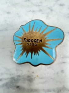 DIST BROOCH FURGGEN 3500 BRASS ENAMEL LORIOLI 50s VALLE D'AOSTA VALAIS OLD PIN - Picture 1 of 2