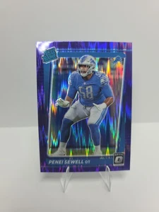 2021 Donruss Optic #260 Penei Sewell Purple Shock RC Detroit Lions - Picture 1 of 2