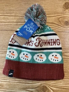 NWT Run Merry Snowman Brooks Heritage Pom Beanie - Picture 1 of 7