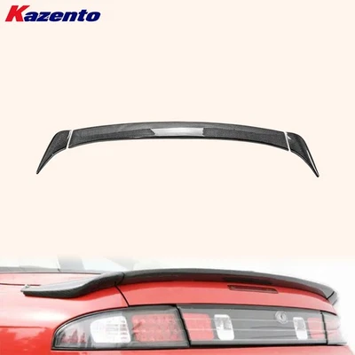 Rear Trunk Spoiler For Nissan 200SX S14 S14A Origin Style Carbon Wing 3pcs - Image 1 of 4