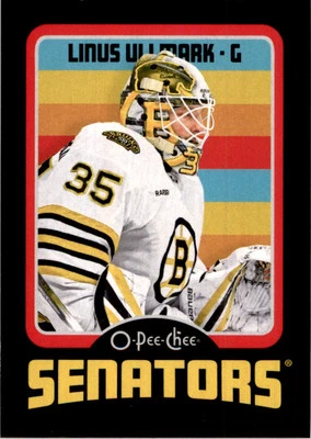 2024-25 O-PEE-CHEE RETRO BLACK BORDER LINUS ULLMARK 067/100 BOSTON BRUINS #403 - Image 1 of 2